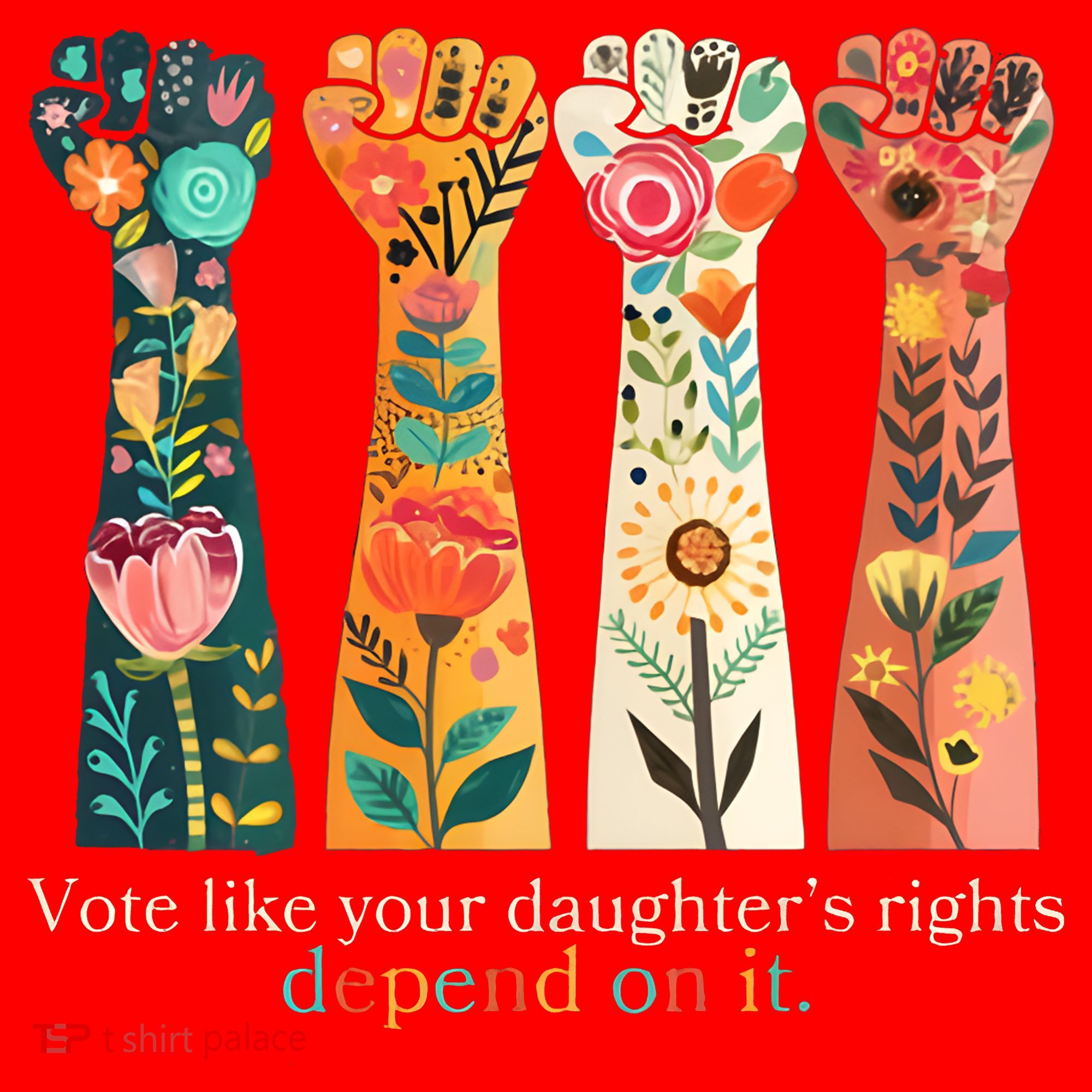 Voting Rights Vote Like Your DaughterS Rights Depend On It Santa Hat