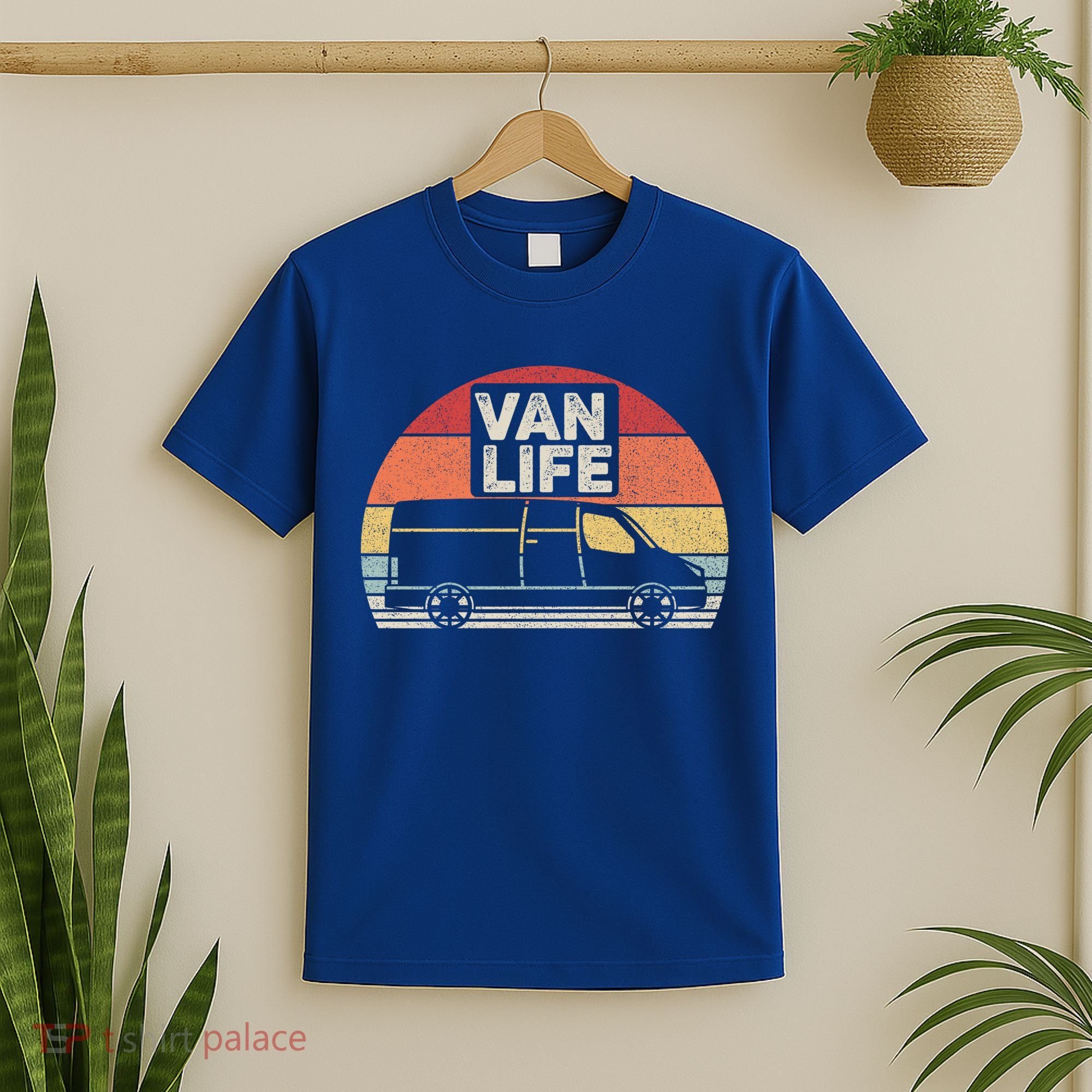 Vintage Retro Vanlife Camper Van Life Meaningful Gift T-Shirt