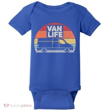 Vintage Retro Vanlife Camper Van Life Meaningful Gift Baby Bodysuit