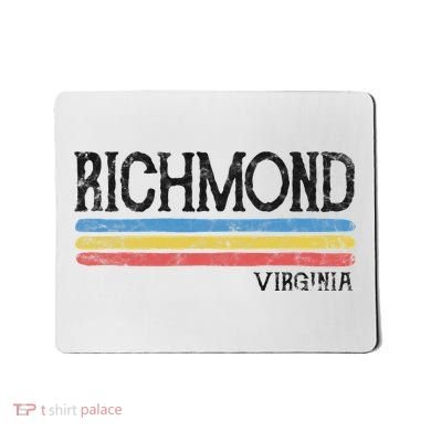 Vintage Richmond Virginia Va Love Gift Souvenir Mousepad