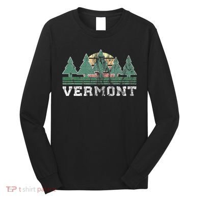 Vermont Retro Vintage Long Sleeve Shirt