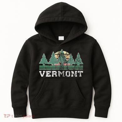 Vermont Retro Vintage Kids Hoodie