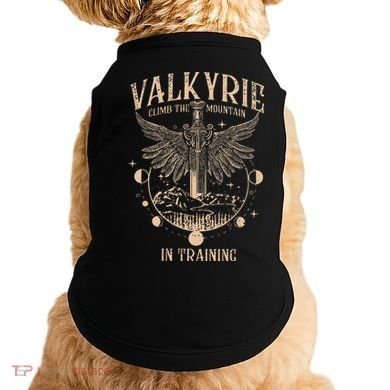 Vintage Retro Valkyrie Climb Them0untain In Training Doggie Tank