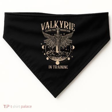 Vintage Retro Valkyrie Climb Them0untain In Training USA-Made Doggie Bandana