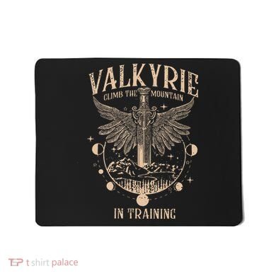 Vintage Retro Valkyrie Climb Them0untain In Training Mousepad