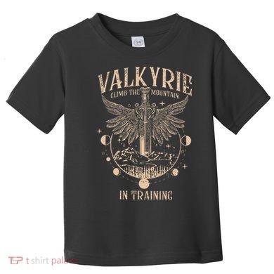 Vintage Retro Valkyrie Climb Them0untain In Training Toddler T-Shirt
