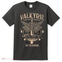 Vintage Retro Valkyrie Climb Them0untain In Training T-Shirt thumb 0
