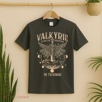 Vintage Retro Valkyrie Climb Them0untain In Training T-Shirt thumb 2