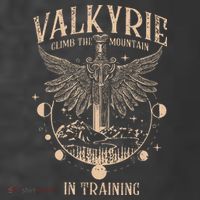 Vintage Retro Valkyrie Climb Them0untain In Training T-Shirt thumb 5