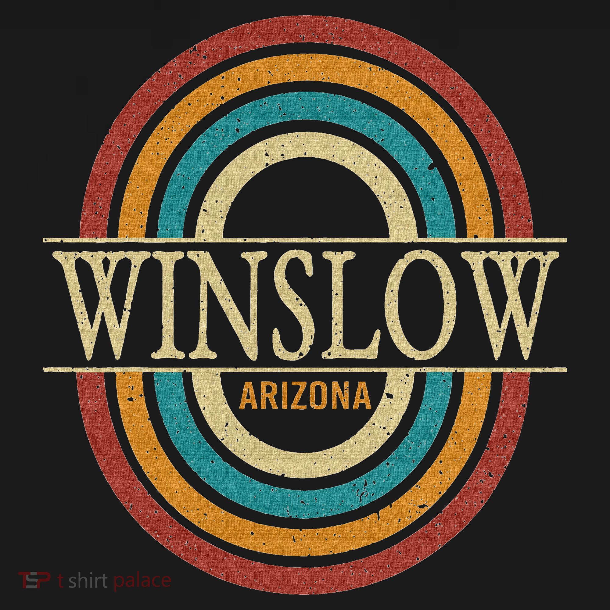Vintage Retro Winslow Arizona Az Women Souvenirs T-Shirt