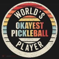 Vintage Retro WorldS Okayest Pickleball Player T-Shirt thumb 7