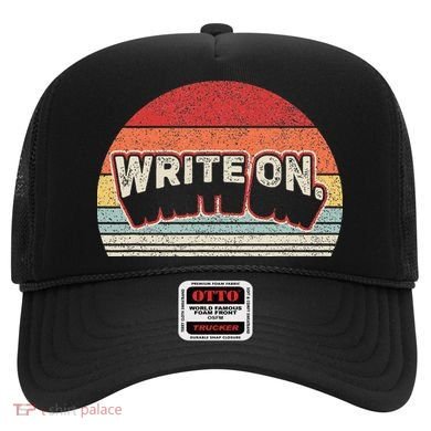 Vintage Retro Write On. Funny Writing Gifts For Writer Hat