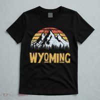 Vintage Retro Wy Wyoming Us Mountain State T-Shirt thumb 5