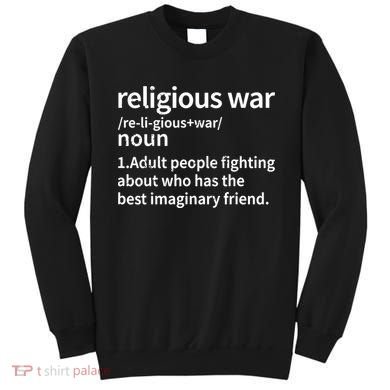 Vintage Religious War Definition Antireligious Activist Sweatshirt