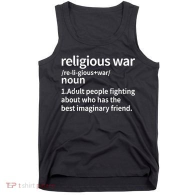 Vintage Religious War Definition Antireligious Activist Tank Top
