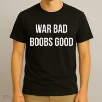 Vintage Retro War Bad Boobs Good T-Shirt thumb 3