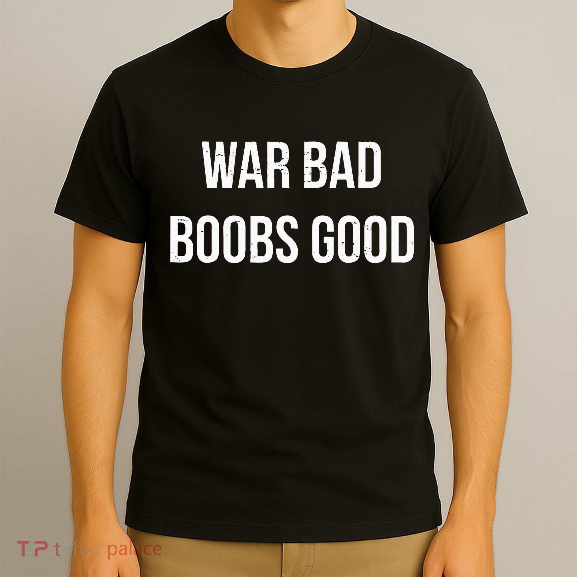 Vintage Retro War Bad Boobs Good T-Shirt