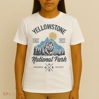 Vintage Retro Yellowstone National Park Hiking T-Shirt thumb 4
