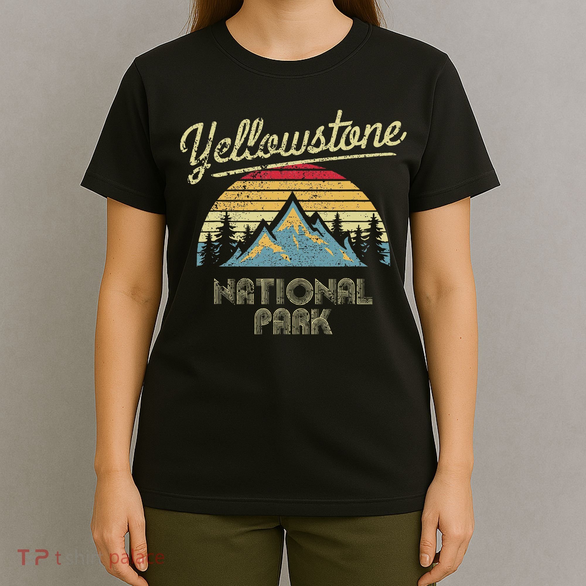 Vintage Retro Yellowstone National Park T-Shirt