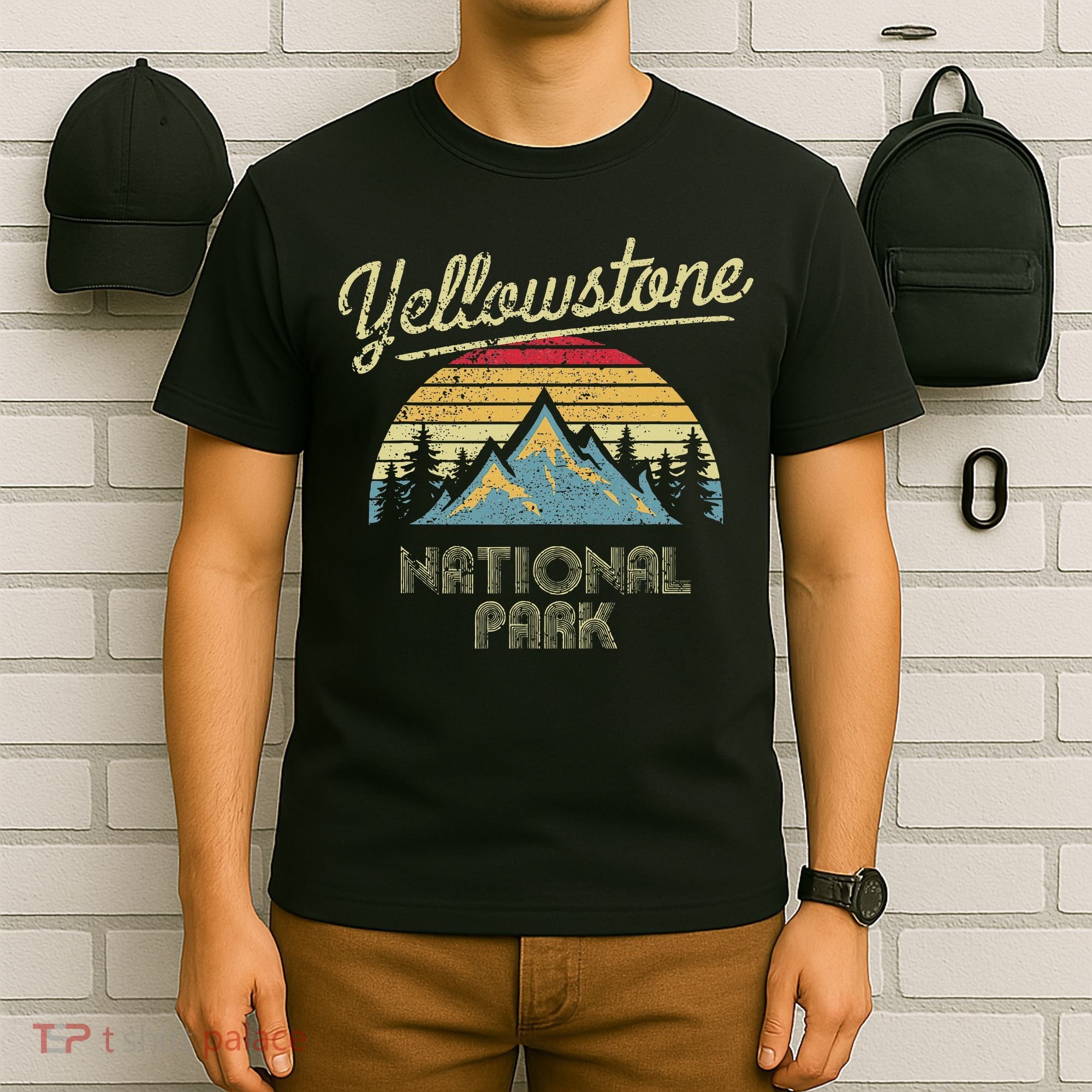 Vintage Retro Yellowstone National Park T-Shirt