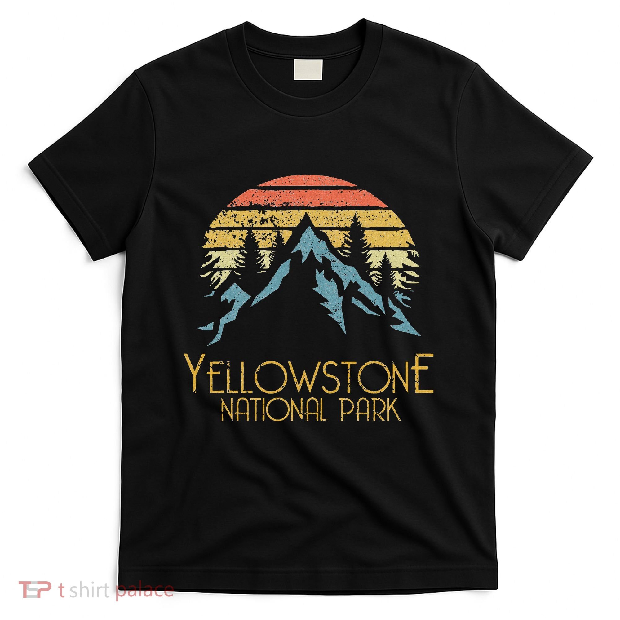 Vintage Retro Yellowstone National Park Wy T-Shirt