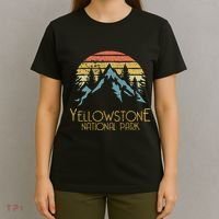 Vintage Retro Yellowstone National Park Wy T-Shirt thumb 4