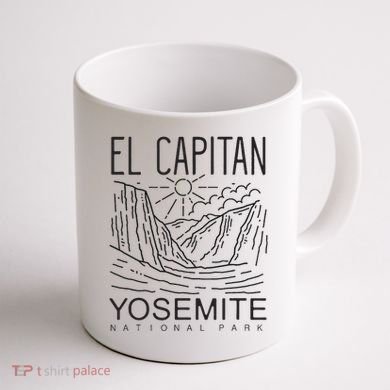 Vintage Retro Yosemite National Park El Capitan Coffee Mug back
