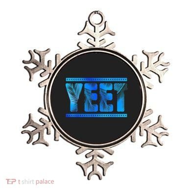 Vintage Retro Yeet Quotes Design Ornament