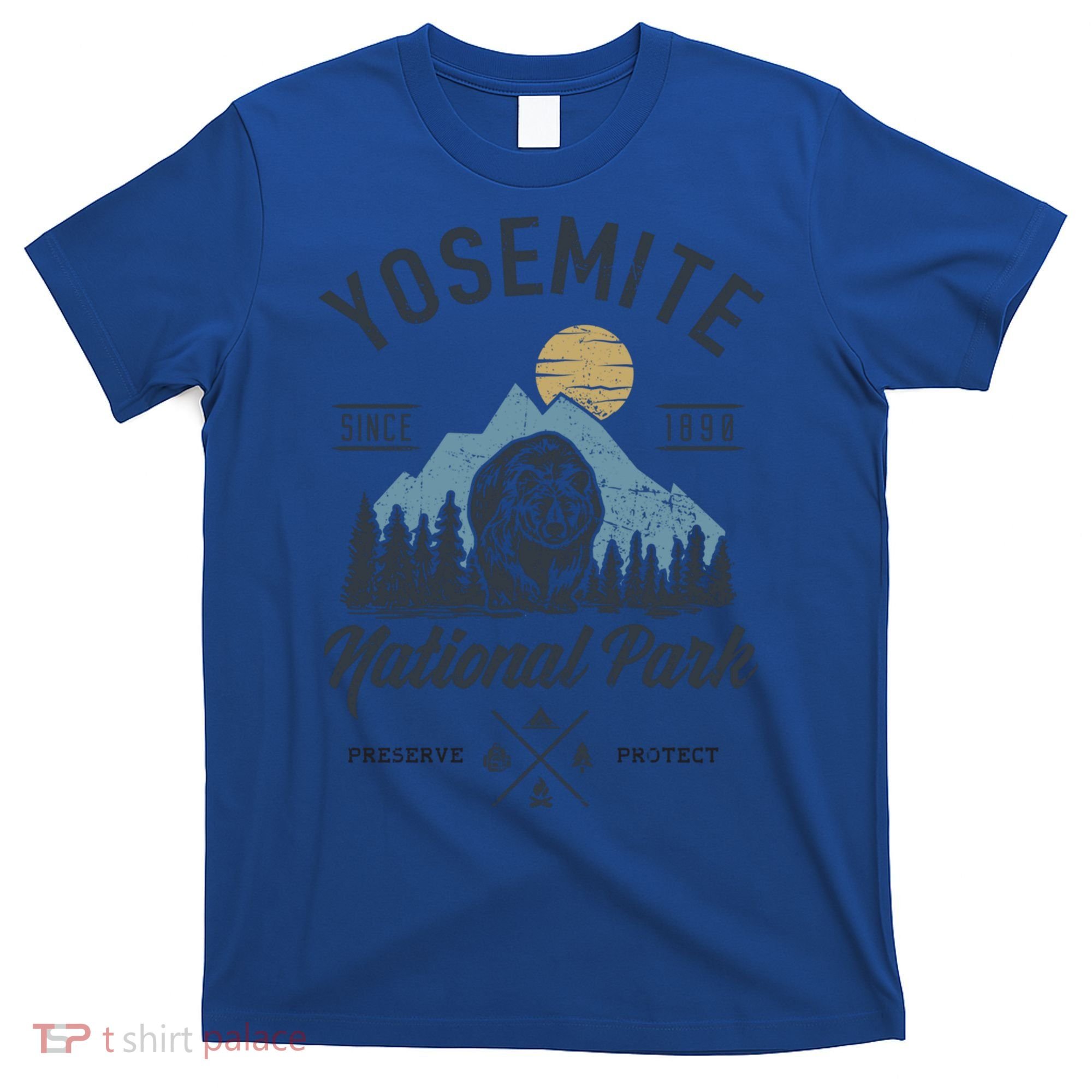Vintage Retro Yosemite National Park Hiking Gift T-Shirt