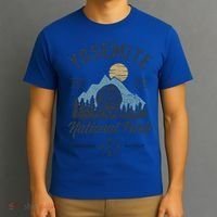 Vintage Retro Yosemite National Park Hiking Gift T-Shirt thumb 3