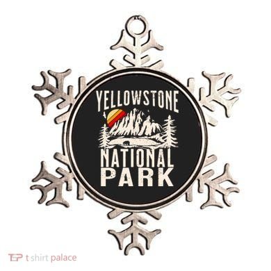 Vintage Retro Yellowstone National Park Ornament