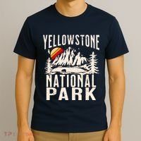 Vintage Retro Yellowstone National Park T-Shirt thumb 3