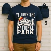 Vintage Retro Yellowstone National Park T-Shirt thumb 6