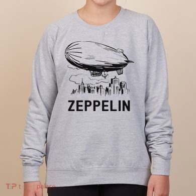 Vintage Retro Zeppelin Dirigible Airship Sketch Women's Sweatshirt