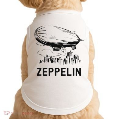 Vintage Retro Zeppelin Dirigible Airship Sketch Doggie Tank
