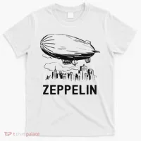 Vintage Retro Zeppelin Dirigible Airship Sketch T-Shirt thumb 0