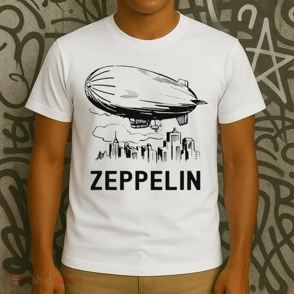 Vintage Retro Zeppelin Dirigible Airship Sketch T-Shirt