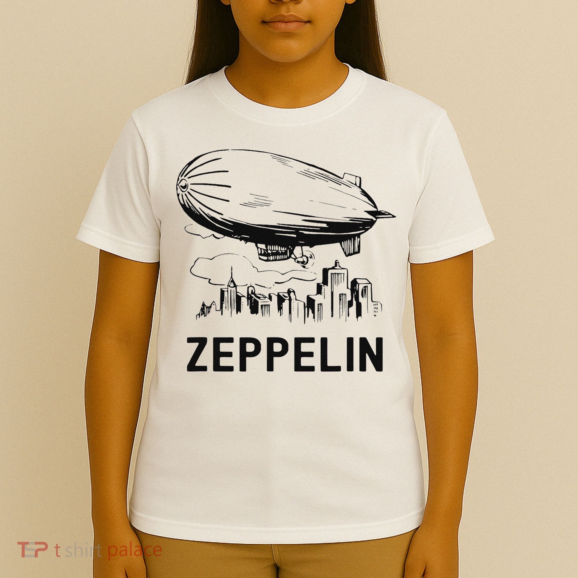 Vintage Retro Zeppelin Dirigible Airship Sketch T-Shirt