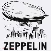 Vintage Retro Zeppelin Dirigible Airship Sketch T-Shirt thumb 7