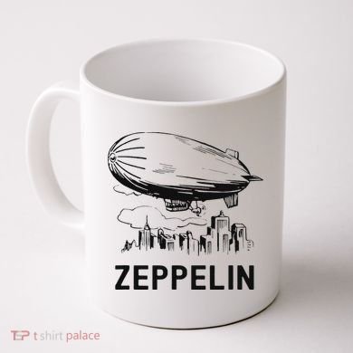Vintage Retro Zeppelin Dirigible Airship Sketch Coffee Mug