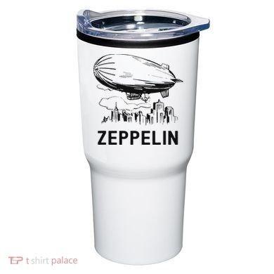 Vintage Retro Zeppelin Dirigible Airship Sketch Tumbler