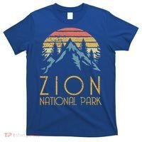 Vintage Retro Zion National Park Utah Funny Gift T-Shirt thumb 0
