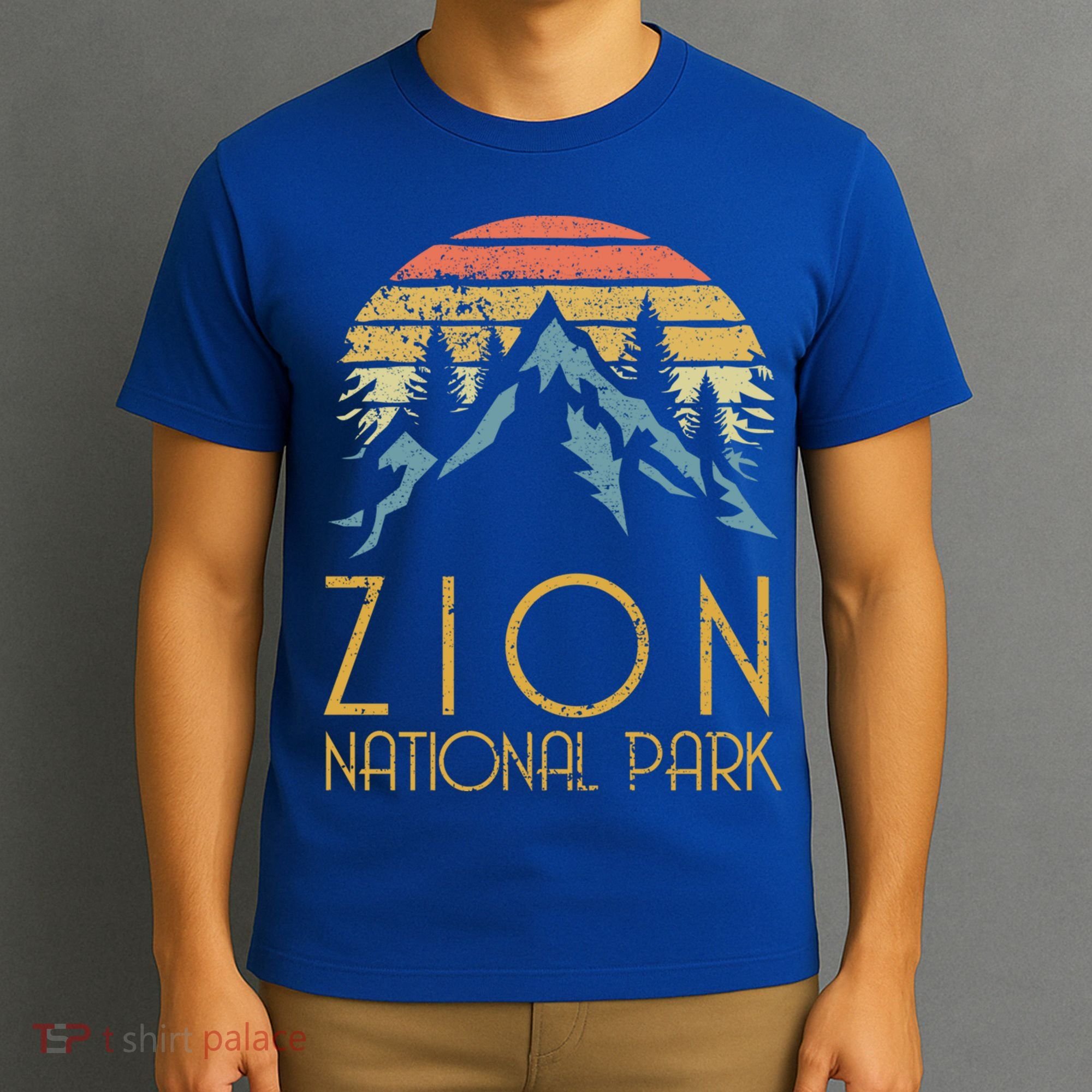 Vintage Retro Zion National Park Utah Funny Gift T-Shirt