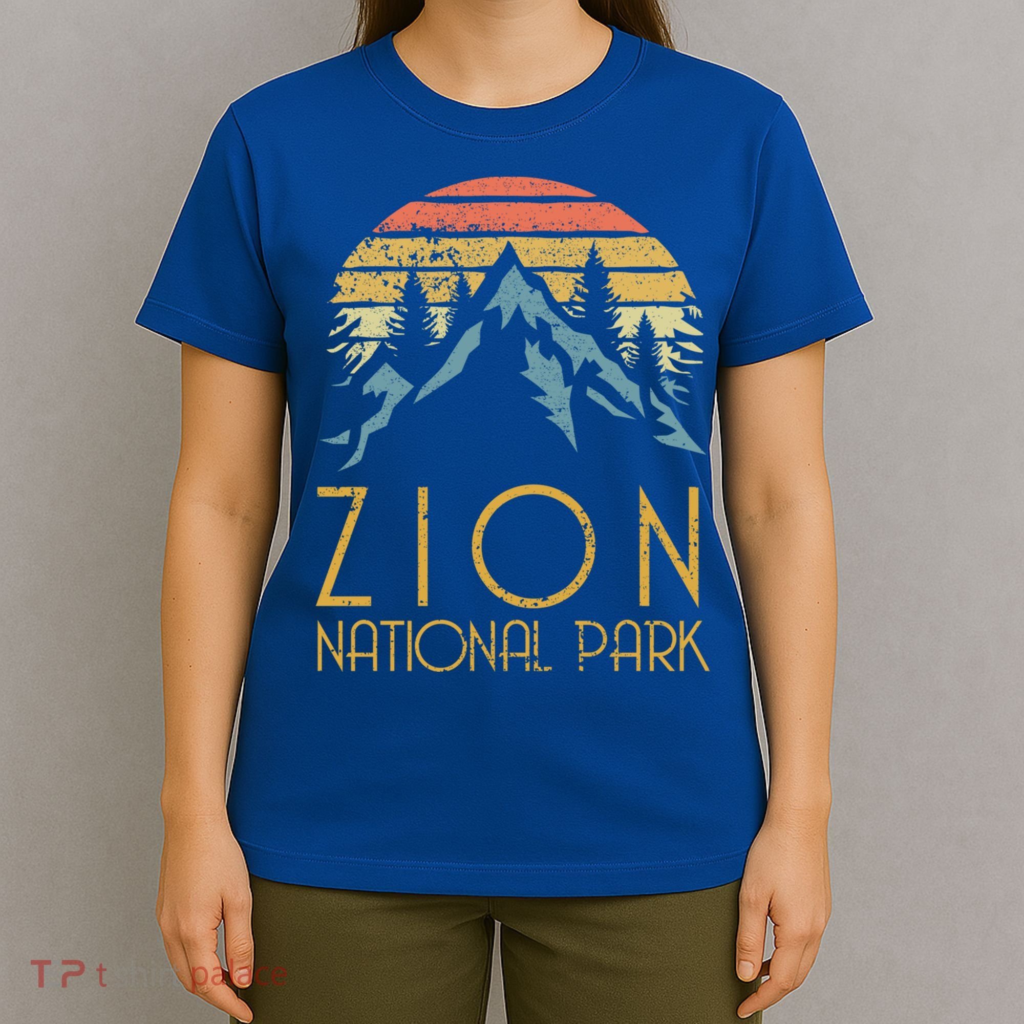 Vintage Retro Zion National Park Utah Funny Gift T-Shirt