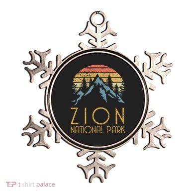 Vintage Retro Zion National Park Utah Sweagift Ornament