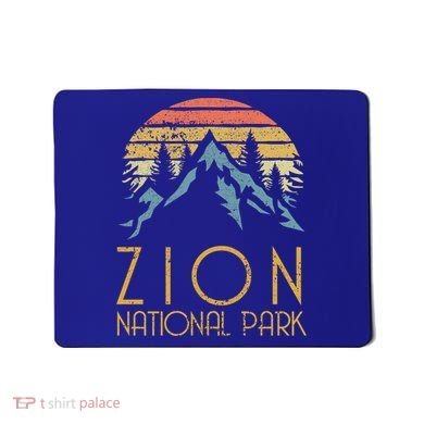Vintage Retro Zion National Park Utah Sweagift Mousepad
