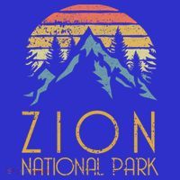 Vintage Retro Zion National Park Utah Gift T-Shirt thumb 7