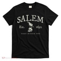 Vintage Salem 1692 They Missed One Witch Halloween T-Shirt thumb 0