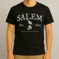 Vintage Salem 1692 They Missed One Witch Halloween T-Shirt thumb 3