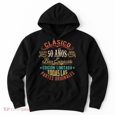 Vintage Style 50th Birthday With Phrase In Spanish Hoodie